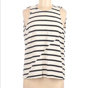 Madewell Striped Top Black Cream